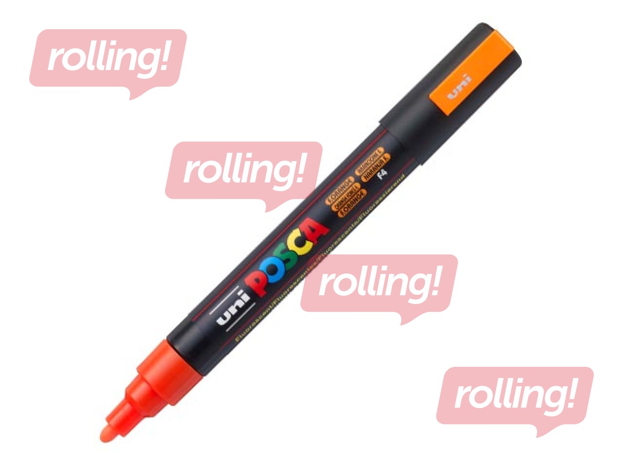 Marker Uni Posca PC-5M, fluorestseeruv oranž