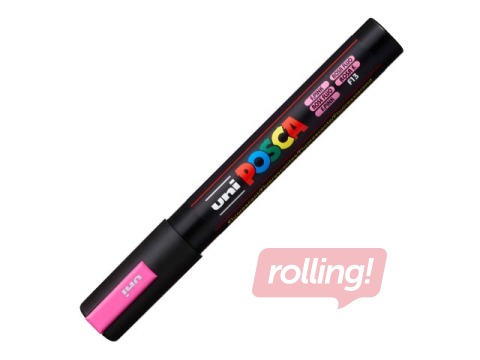 Marker Uni Posca PC-5M, fluorestseeruv roosa