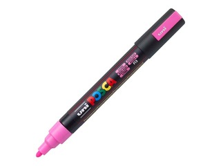 Marķieris Uni Posca PC-5M, fluorescējošs rozā