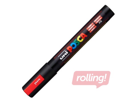 Marker Uni Posca PC-5M, fluorestseeruv punane
