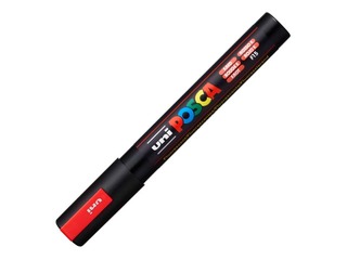 Marker Uni Posca PC-5M, fluorestseeruv punane