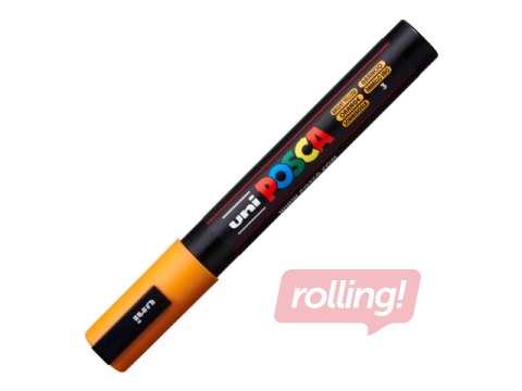 Marker Uni Posca PC-5M, heleoranž
