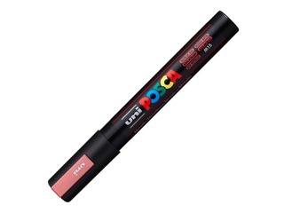 Marķieris Uni Posca PC-5M, metalizēti sarkans