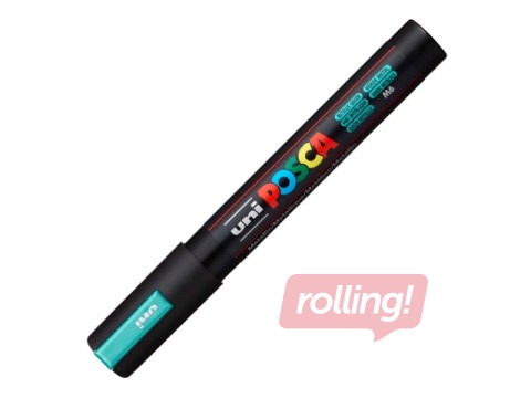 Marker Uni Posca PC-5M, metallic green