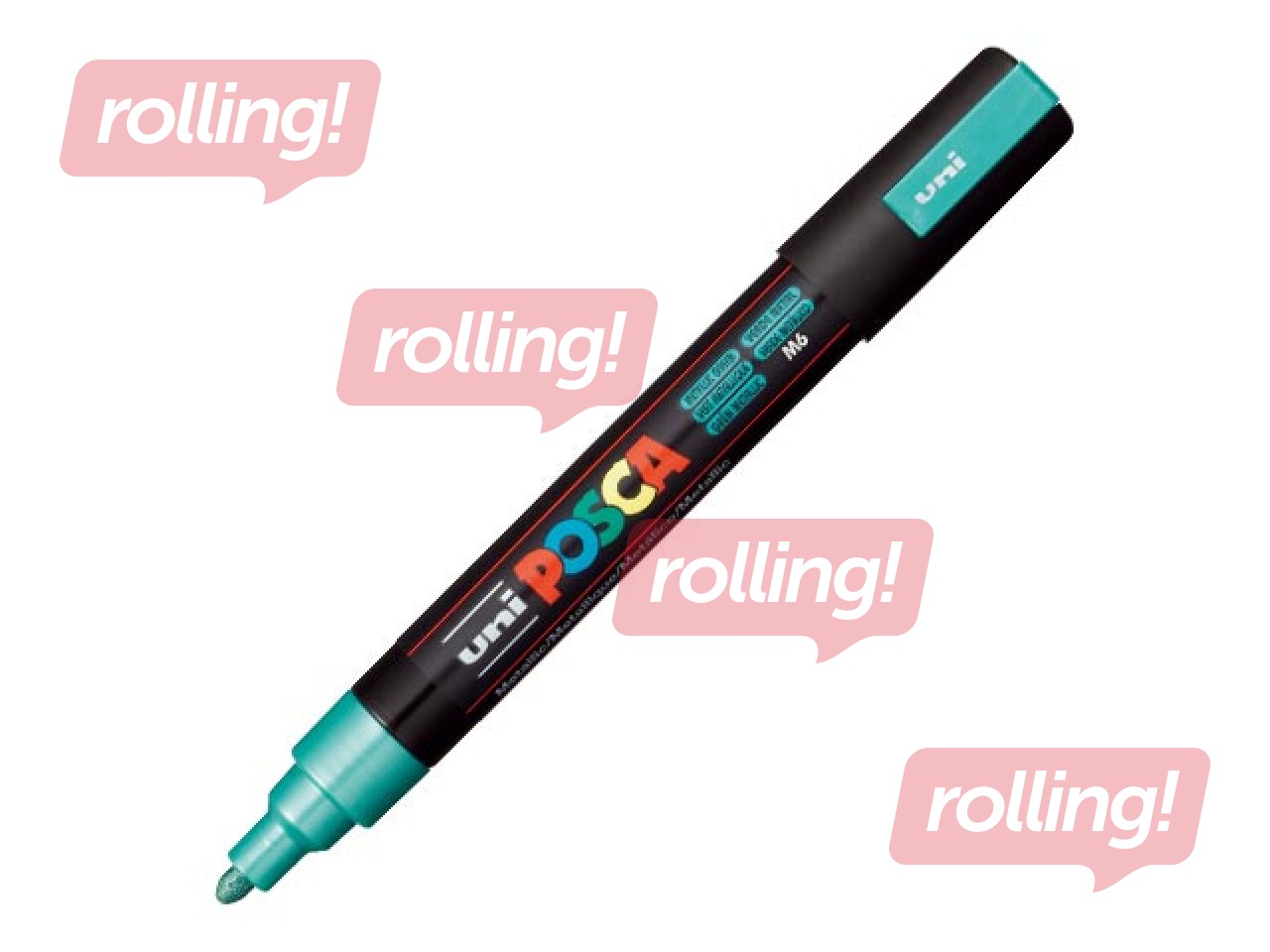 Marker Uni Posca PC-5M, metallroheline