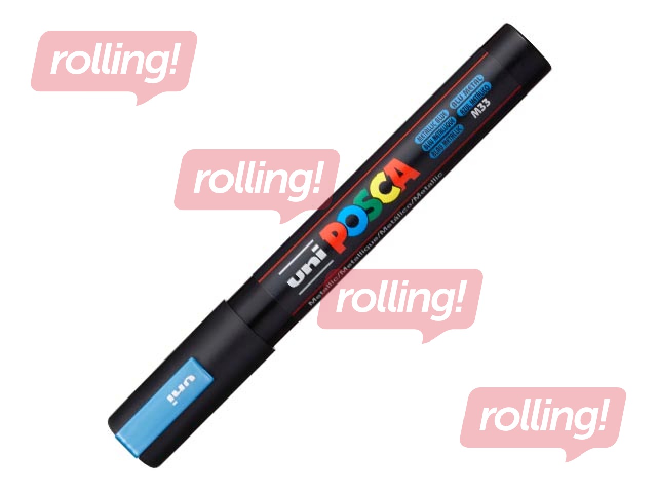 Marker Uni Posca PC-5M, metallsinine