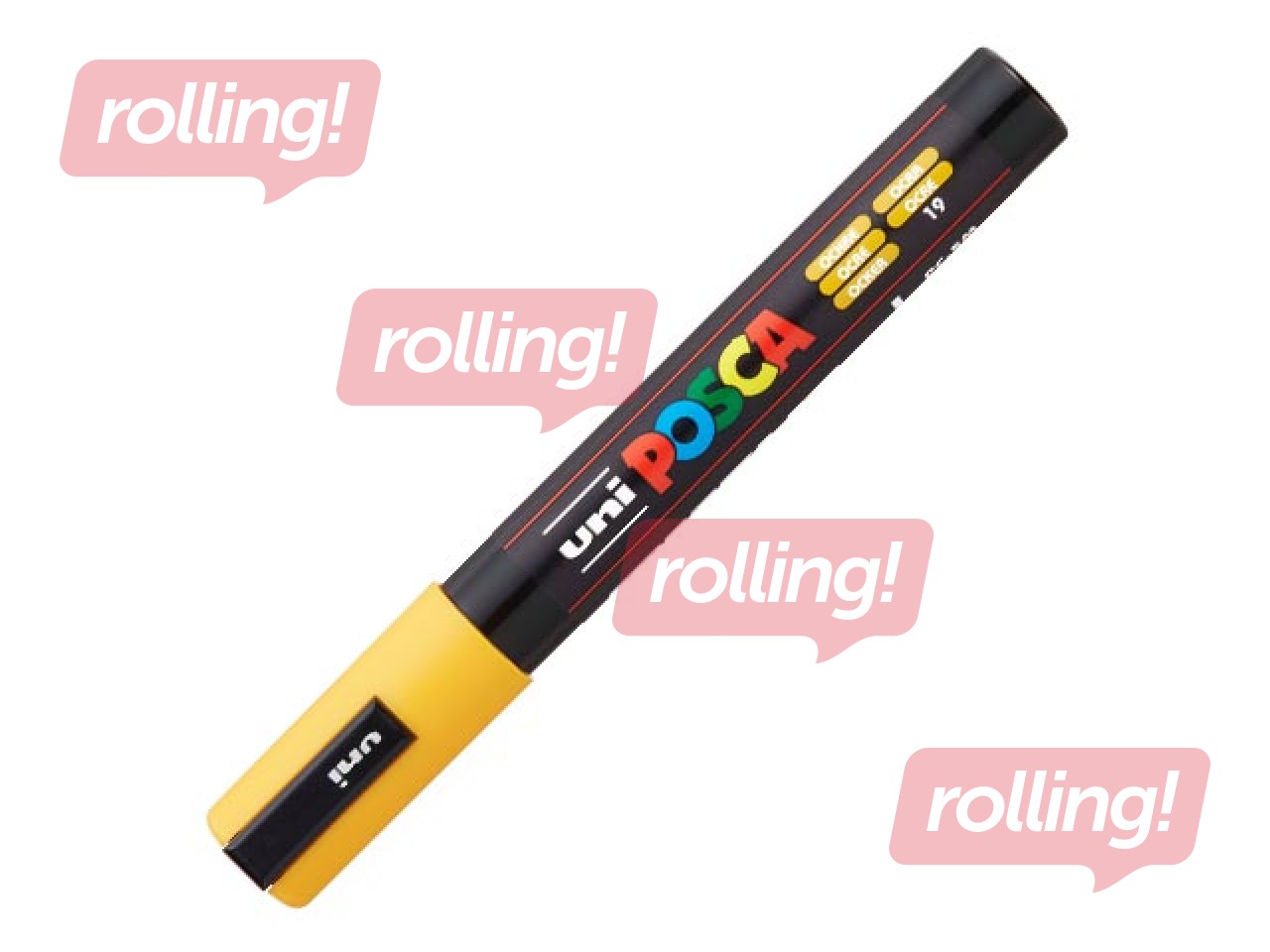 Marker Uni Posca PC-5M, oker