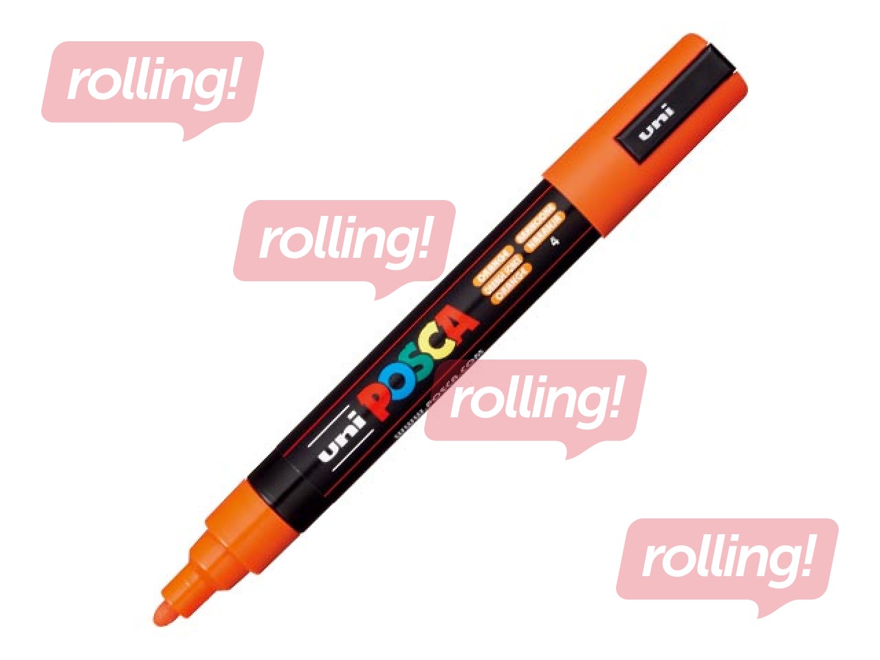 Marker Uni Posca PC-5M, orange