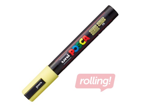 Marker Uni Posca PC-5M, pastellkollane