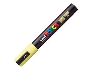 Marker Uni Posca PC-5M, pastellkollane