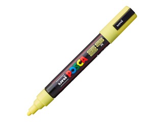 Marker Uni Posca PC-5M, pastellkollane