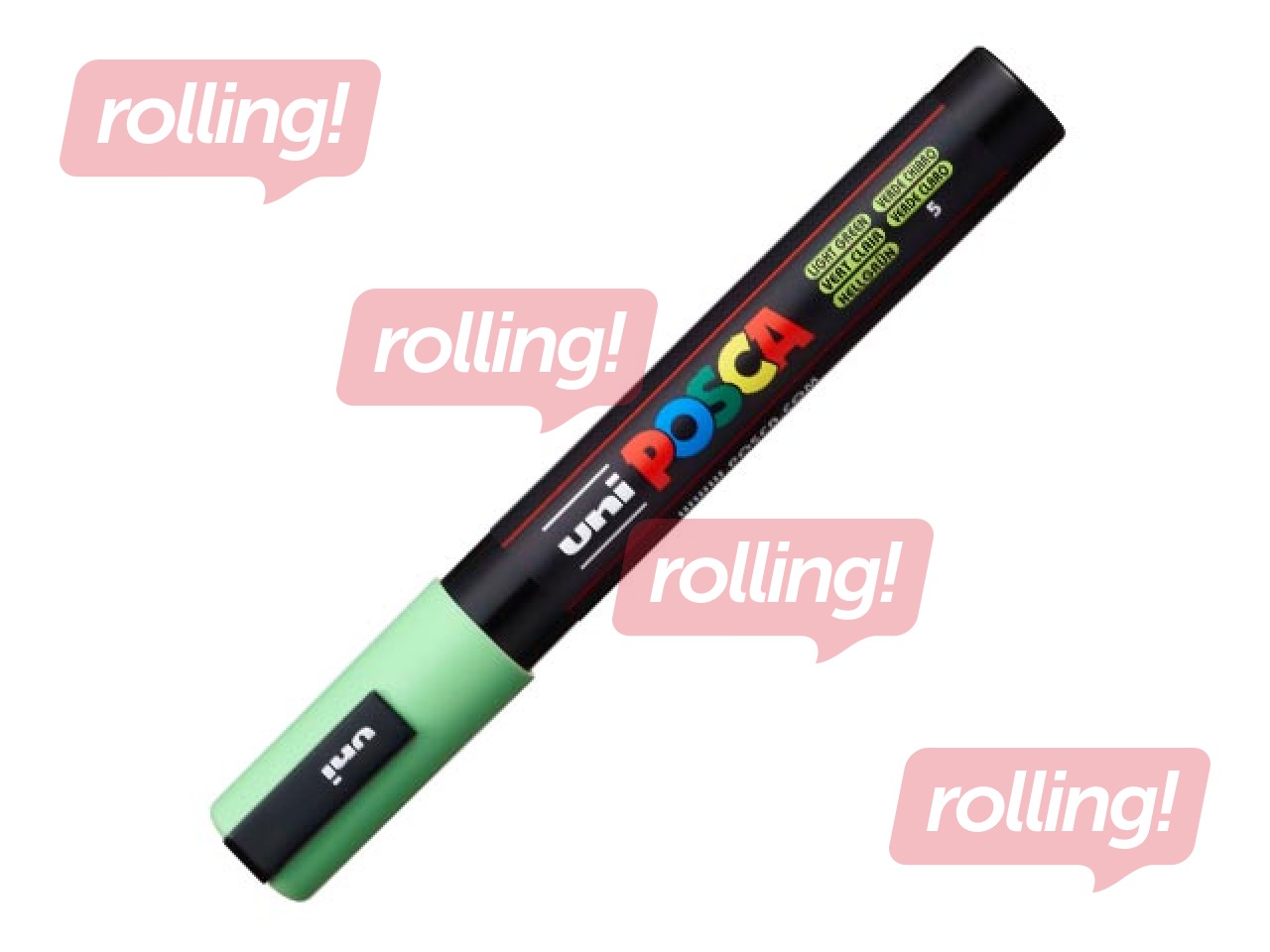 Marker Uni Posca PC-5M, pastellroheline