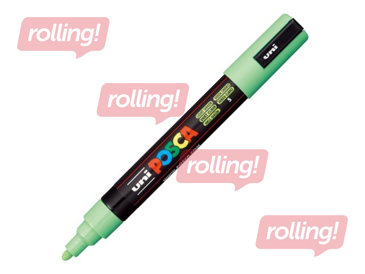 Marker Uni Posca PC-5M, pastellroheline