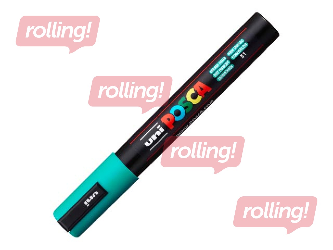 Marker Uni Posca PC-5M, smaragdroheline