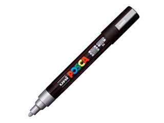 Marker Uni Posca PC-5M, hõbedane