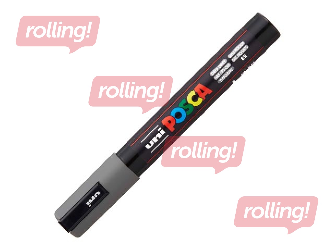 Marķieris Uni Posca PC-5M, tumši pelēks