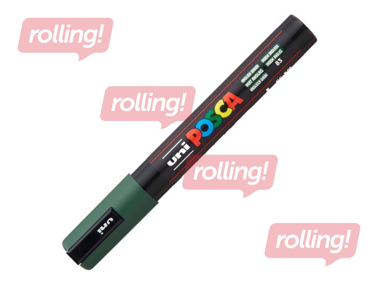 Marker Uni Posca PC-5M, tume roheline