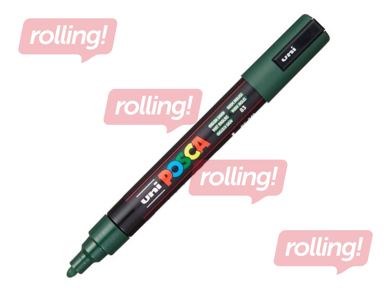 Marker Uni Posca PC-5M, tume roheline