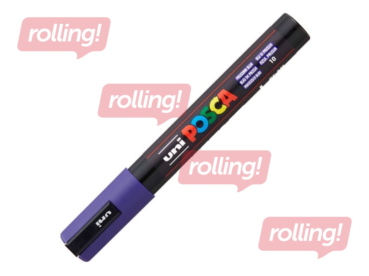 Marķieris Uni Posca PC-5M, violeti zils