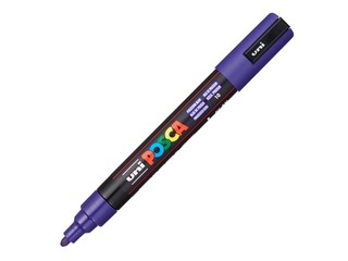 Marķieris Uni Posca PC-5M, violeti zils