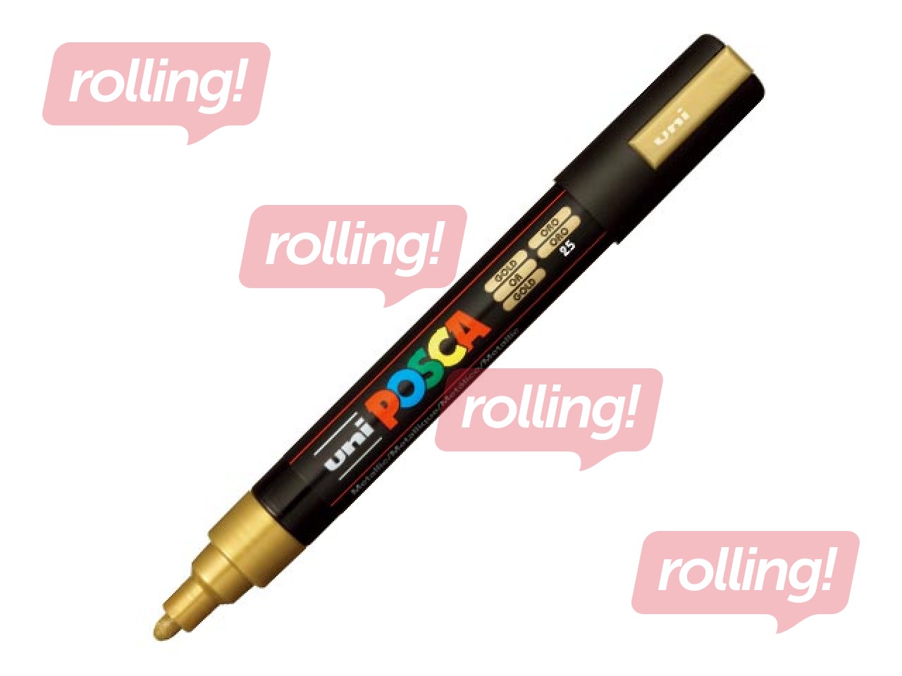 Marker Uni Posca PC-5M, gold