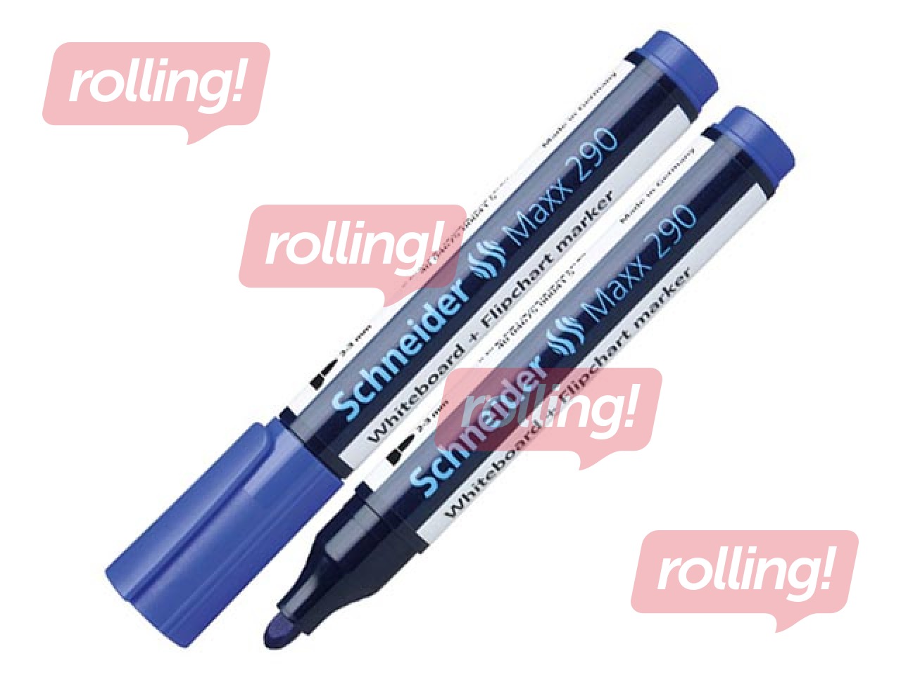Маркер для белой доски, Schneider 290, круглый, синий