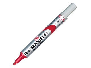 Tahvlimarker Pentel Maxiflo, ümmargune, punane