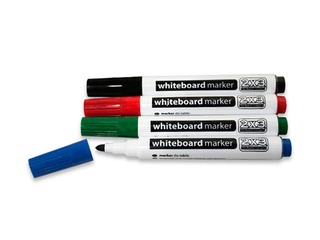 Drywipe markers set 2x3, 4 colours