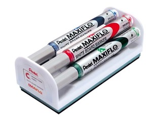 Tahvli markerite komplekt Pentel Maxiflo, 4 värvi