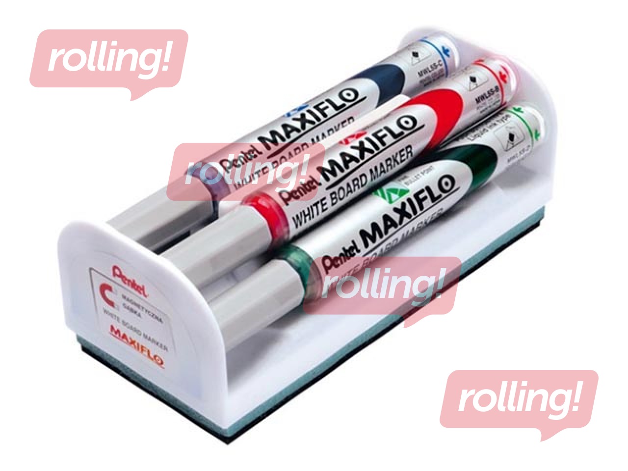 Tahvli markerite komplekt Pentel Maxiflo, 4 värvi