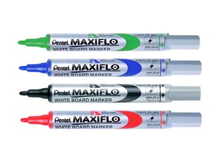 Whiteboard markers set Pentel Maxiflo, 4 colors