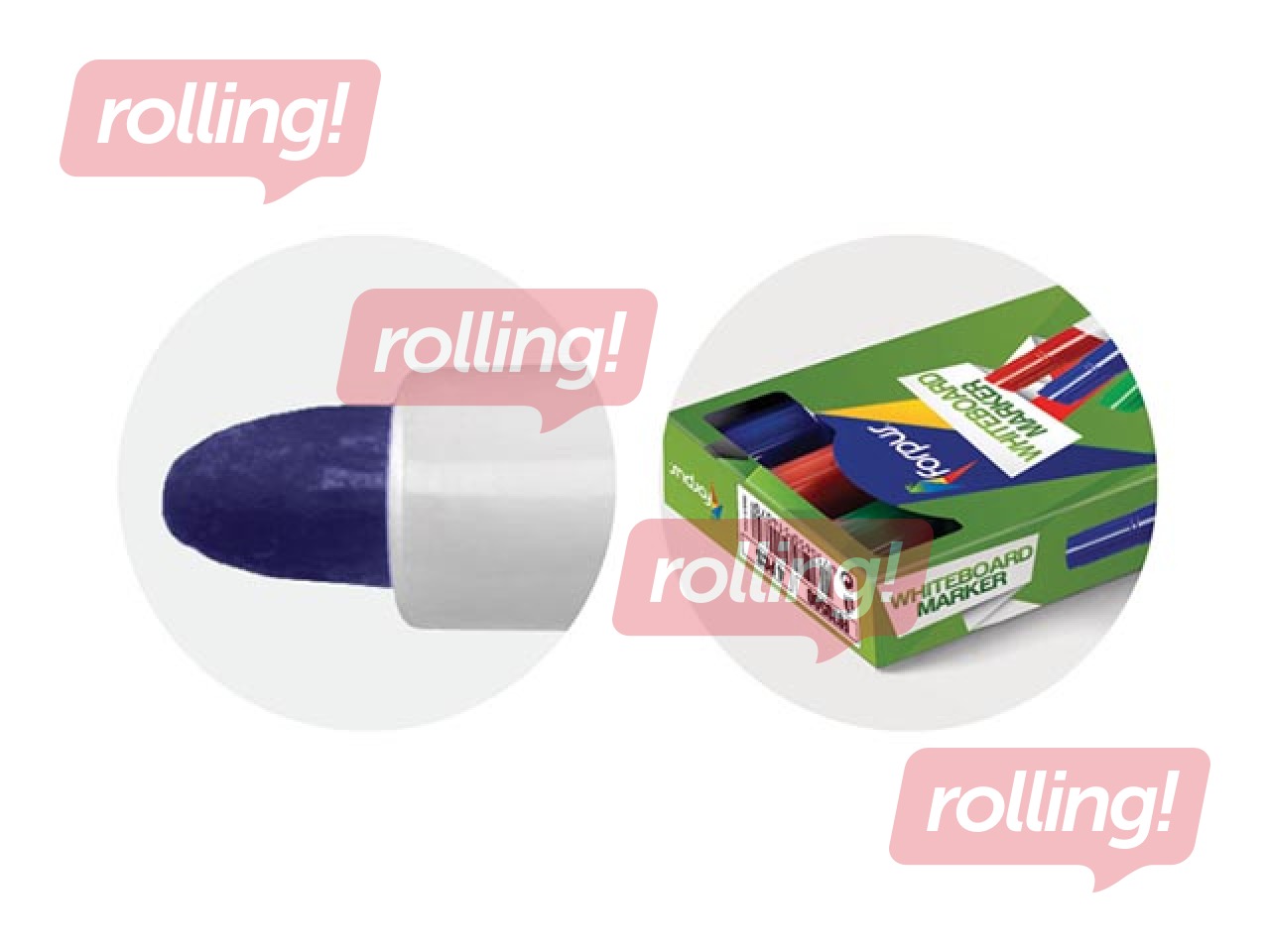 Tahvlimarker, Forpus, ümmargune, must