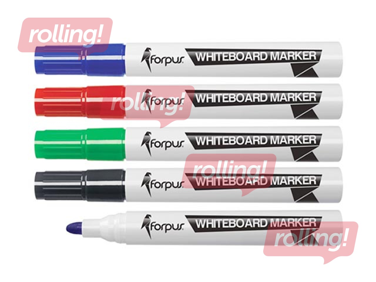Tahvlimarker Forpus, ümmargune ots, punane
