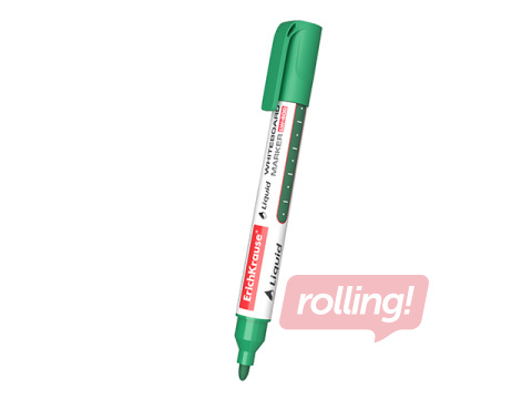 Valgetahvli marker, Erich Krause LW-600, ümmargune, roheline