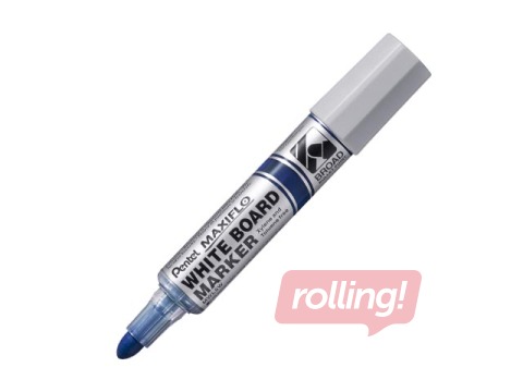 Маркер для белых досок Pentel Maxiflo, конический наконечник, 8 мм, синий