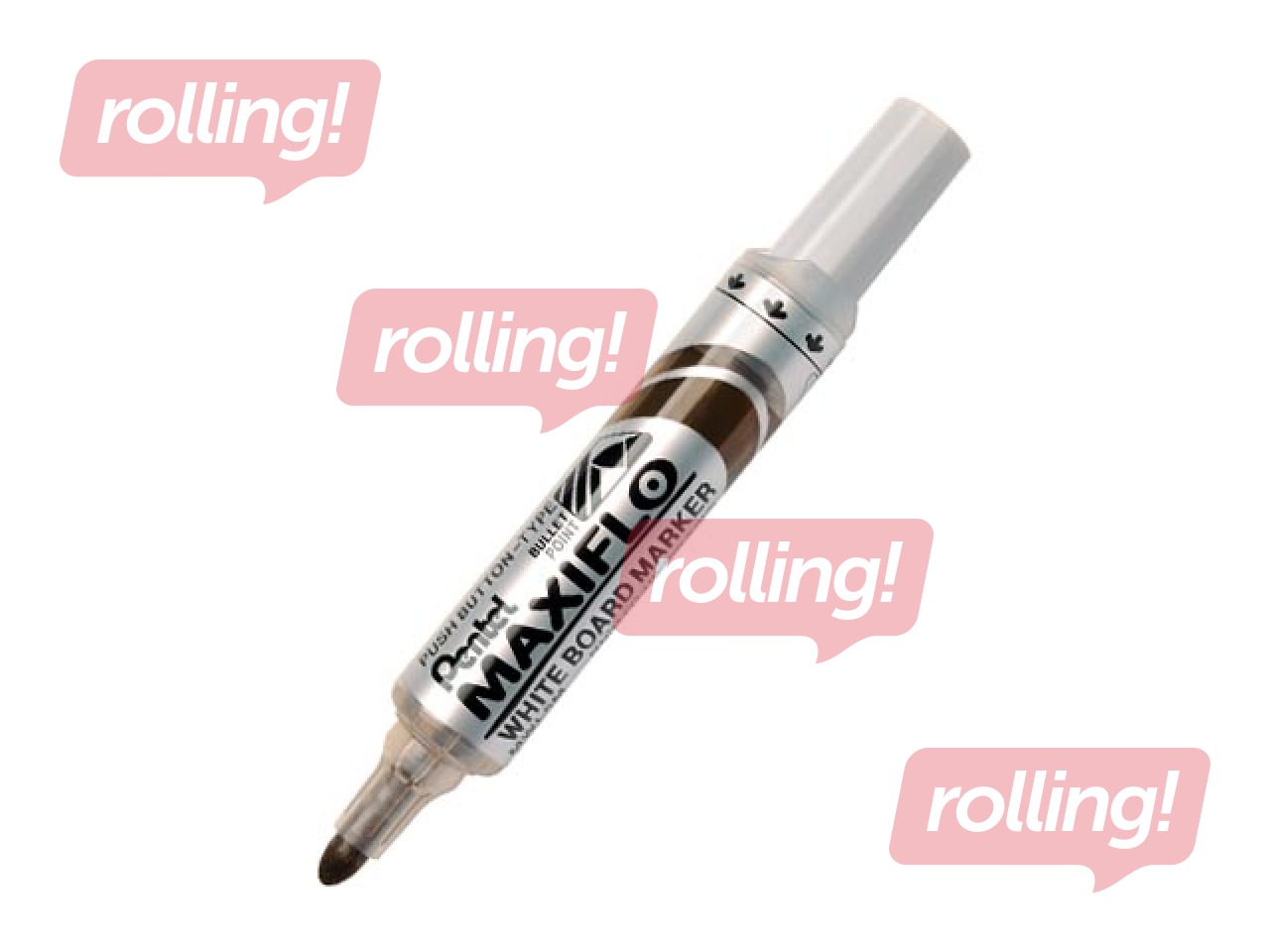 Tahvlimarker, Pentel Maxiflo, kooniline ots, 6 mm, pruun
