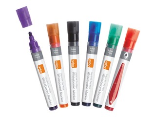 Tahvlimarkerid Nobo Liquid, ümmarguse otsaga, 3 mm, 12 tk