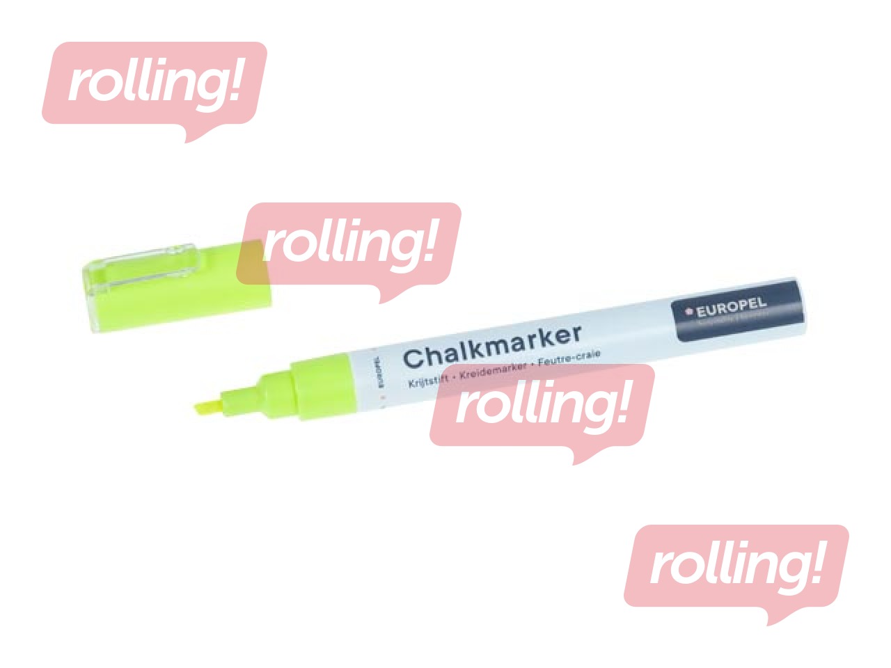 Chalk marker Europel, 3 mm, 8 colours
