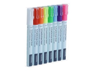 Chalk marker Europel, 3 mm, 8 colours