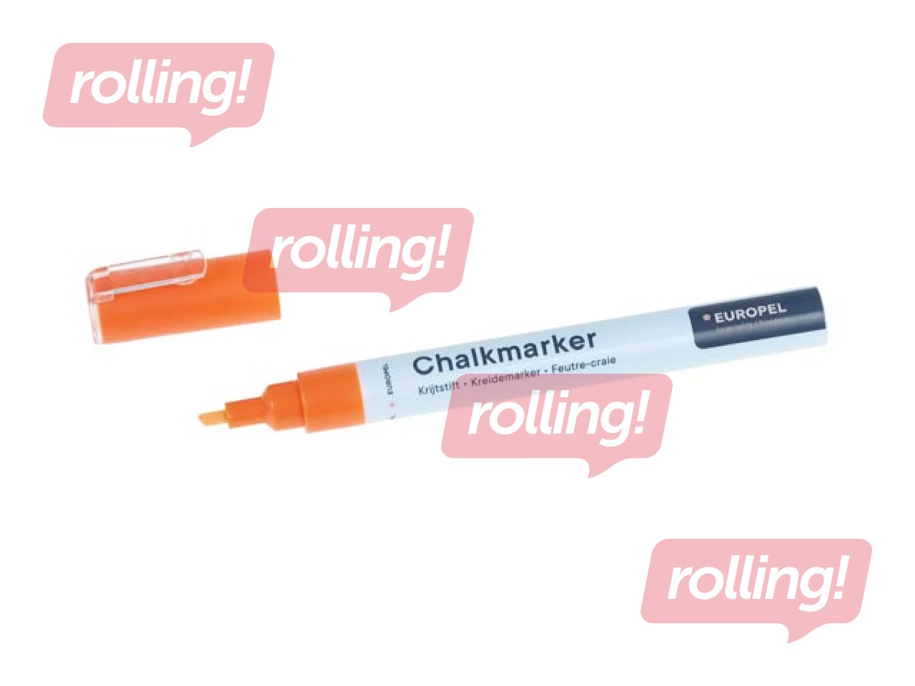 Chalk marker Europel, 3 mm, 8 colours