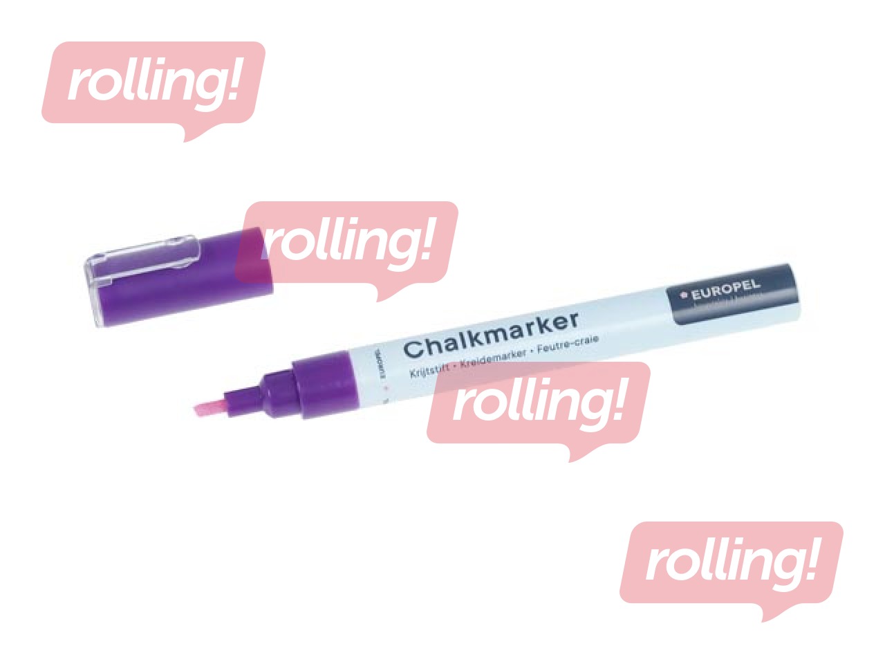 Chalk marker Europel, 3 mm, 8 colours