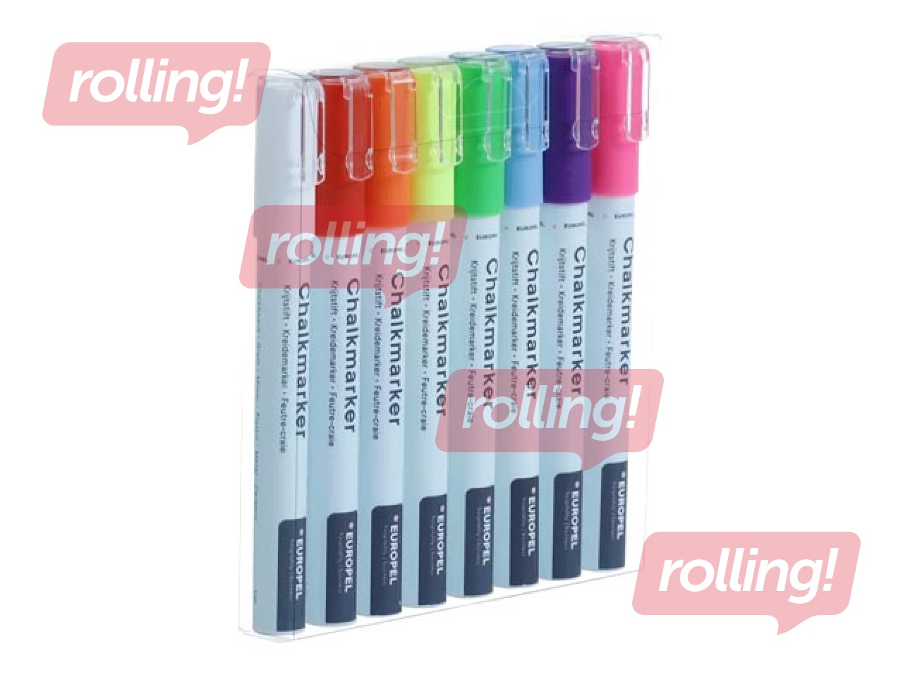 Kriidimarker Europel, 3 mm, 8 värvi