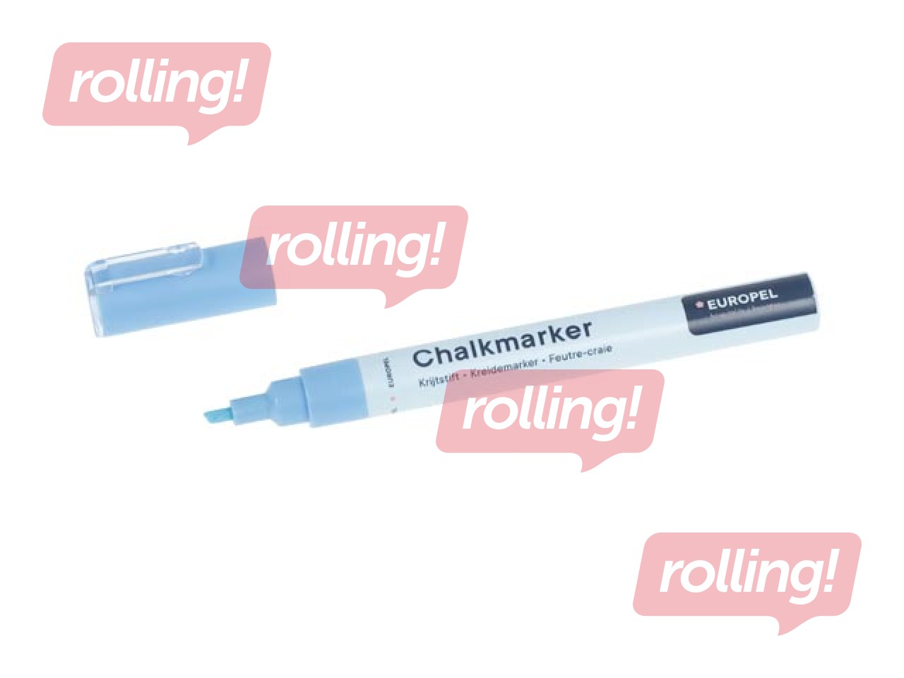 Krīta marķieru komplekts Europel, 3 mm, 8 krāsas