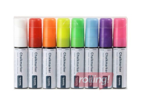 Chalk marker Europel, 15 mm, 8 colours