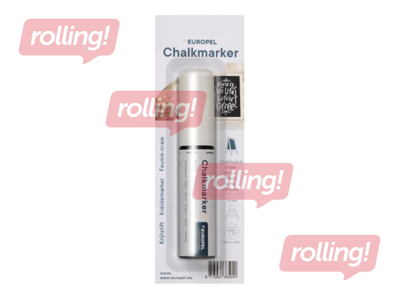Kriidimarker Europel, 15 mm, valge