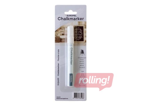 Kriidimarker Europel, valge, 3mm