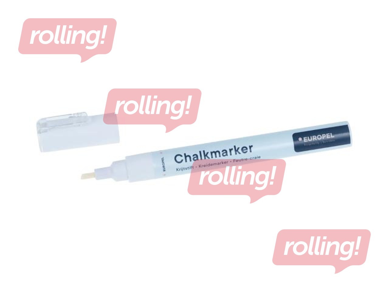 Krīta marķieris Europel, balts, 3mm