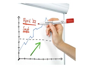 Tahvlimarkerite komplekt valgetele ja klaastahvlitele Staedtler Lumocolor, 6 värvi