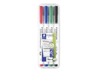 Набор маркеров для белых досок Staedtler Lumocolor 301, 4 цвета