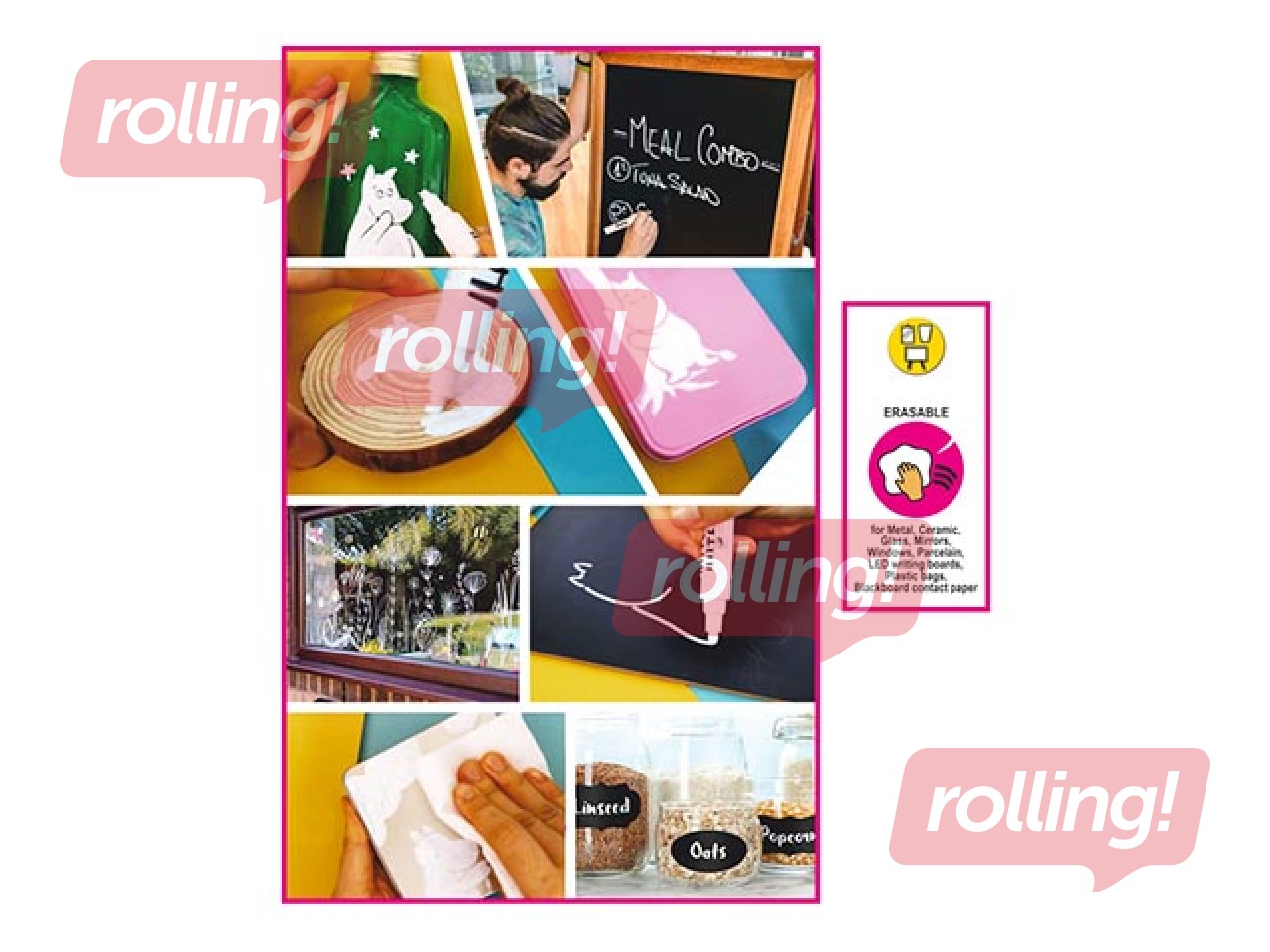 Chalk marker Centrum, 3-5 mm, white